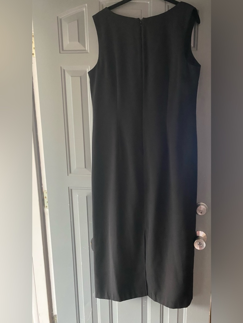 Miss Dorby Classic Black Sleeveless Shift Dress-size 16 - Picture 4 of 7